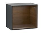 Villeroy und Boch Finion Regalmodul G580GNHG 41,8x35,6x27cm, Emotion, Regal Walnut Veneer, Midnight Blue Matt Lacquer