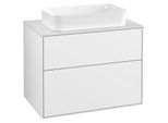 Villeroy und Boch Finion Waschtischunterschrank F22100GF 80x60,3cm, Abdeckplatte white matt, Glossy white lacquer
