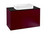 Villeroy und Boch Finion Waschtischunterschrank G23200HB 100x60,3cm, Emotion, Abdeckplatte black matt, Peony Matt