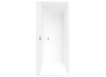 Villeroy und Boch Squaro Edge 12 Rechteck-Badewanne UBQ180SQE2DV-RW 180 x 80 cm, stone white, Ablauf mittig