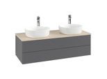 Villeroy & Boch Antao Waschtischunterschrank 1200x360x500mm K24153GK mit Struktur FK/AP: GK/3