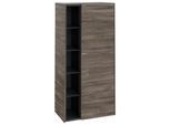 Villeroy und Boch Subway 3.0 Mittelschrank C59900RK 57,4x120x36,2cm, Schanier rechts/Griff Aluminium glänzend, stone oak