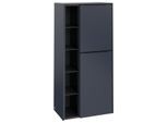 Villeroy und Boch Subway 3.0 Mittelschrank C59901VQ 57,4x120x36,2cm, Schanier rechts/Griff Volcano black, marine blue