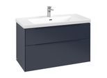 Villeroy und Boch Subway 3.0 Waschtisch-Unterschrank C57002VQ 97,3x57,6x47,8cm, ohne LED/Griff monochrom, marine blue