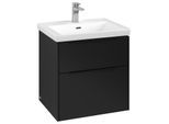 Villeroy und Boch Subway 3.0 Waschtisch-Unterschrank C57801VL 57,2x57,6x47,8cm, ohne LED/Griff Volcano black, volcano black