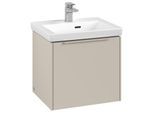 Villeroy und Boch Subway 3.0 Waschtisch-Unterschrank C58002VN 47,3x42,9x40,75cm, ohne LED/Griff monochrom, cashmere grey