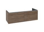 Villeroy und Boch Subway 3.0 Waschtisch-Unterschrank C60100VH 127,2x42,9x47,8cm, ohne LED/Griff Aluminium glänzend, arizona oak