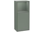 Villeroy und Boch Finion Seitenschrank F510GMGM 41,8x93,6x27cm, rechts, Regal oben Olive Matt, Olive Matt Lacquer
