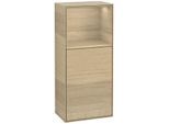 Villeroy und Boch Finion Seitenschrank F510PCPC 41,8x93,6x27cm, rechts, Regal oben Oak Veneer, Oak Veneer