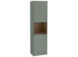 Villeroy und Boch Finion Hochschrank G470GNGM 41,8x151,6cm, rechts, Emotion, Regal Walnut Veneer, Olive Matt Lacquer