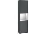 Villeroy und Boch Finion Hochschrank F460MTHG 41,8x151,6x27cm, links, Regal White Matt Lacquer, Midnight Blue Matt Lacquer