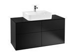Villeroy & Boch Finion Unterschrank G13200PD 120x60,3cm, Black Matt Lacquer