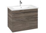 Villeroy und Boch Venticello Waschtisch-Unterschrank A92501RK 75,3x59x50,2cm, Griff Chrom, Stone Oak
