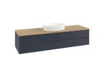 Villeroy & Boch Antao Waschtischunterschrank 1600x360x500mm L25111HG mit Beleuchtung mit Struktur FK/AP: HG/1