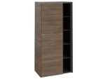 Villeroy und Boch Subway 3.0 Mittelschrank C59800VH 57,4x120x36,2cm, Schanier links/Griff Aluminium glänzend, arizona oak