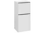 Villeroy und Boch Subway 3.0 Seitenschrank C59401VE 40x86x36,2cm, Schanier links/Griff Volcano black, brilliant white