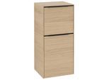 Villeroy und Boch Subway 3.0 Seitenschrank C59501VJ 40x86x36,2cm, Schanier rechts/Griff Volcano black, nordic oak