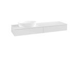 Villeroy und Boch Antao Waschtisch-Unterschrank K15010GF 160x19x50cm, Waschbeckenplattenfarbe Lack, glossy white lacquer