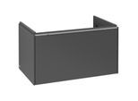 Villeroy und Boch Subway 3.0 Waschtisch-Unterschrank C57300VR 77,2x42,9x47,8cm, ohne LED/Griff Aluminium glänzend, graphite