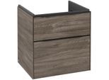 Villeroy und Boch Subway 3.0 Waschtisch-Unterschrank C57801RK 57,2x57,6x47,8cm, ohne LED/Griff Volcano black, stone oak