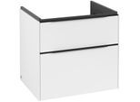 Villeroy und Boch Subway 3.0 Waschtisch-Unterschrank C57601VF 62,2x57,6x47,8cm, ohne LED/Griff Volcano black, pure white