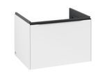 Villeroy und Boch Subway 3.0 Waschtisch-Unterschrank C57501VF 62,2x42,9x47,8cm, ohne LED/Griff Volcano black, pure white