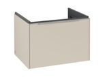 Villeroy und Boch Subway 3.0 Waschtisch-Unterschrank C57500VN 62,2x42,9x47,8cm, ohne LED/Griff Aluminium glänzend, cashmere grey