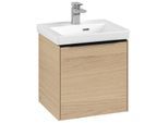 Villeroy und Boch Subway 3.0 Waschtisch-Unterschrank C58101VJ 42,3x42,9x37,75cm, Schanier links/Griff Volcano black, nordic oak