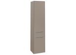 Villeroy und Boch Subway 3.0 Hochschrank C59000VM 40x171x36,2cm, Schanier links/Griff Aluminium glänzend, taupe
