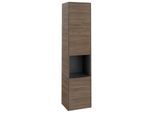 Villeroy und Boch Subway 3.0 Hochschrank C58901VH 40x171x36,2cm, Schanier rechts/Griff Volcano black, arizona oak