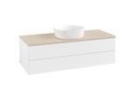 Villeroy & Boch Antao Waschtischunterschrank 1200x360x500mm L21113MT mit Beleuchtung mit Struktur FK/AP: MT/3