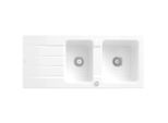 Villeroy & Boch Architectura Einbauspüle 338002R1 mit Ablaufgarnitur und Exzenterbetätigung, weiß