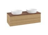 Villeroy & Boch Antao Waschtischunterschrank 1200x360x500mm L24112HN mit Beleuchtung mit Struktur FK/AP: HN/2