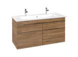 Villeroy und Boch Venticello Waschtisch-Unterschrank A92901RH 115,3x59x50,2cm, Griff Chrom, Kansas Oak