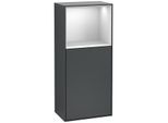 Villeroy und Boch Finion Seitenschrank G500MTHG 41,8x93,6cm, links, Emotion, Regal oben White Matt, Midnight Blue Matt Lacquer