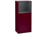 Villeroy und Boch Finion Seitenschrank F500HGHB 41,8x93,6x27cm, links, Regal oben Midnight Blue Matt, Peony Matt