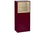 Villeroy und Boch Finion Seitenschrank F510PCHB 41,8x93,6x27cm, rechts, Regal oben Oak Veneer, Peony Matt