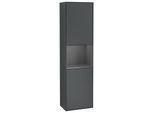 Villeroy und Boch Finion Hochschrank F470GKHG 41,8x151,6x27cm, rechts, Regal Anthracite Matt Lacquer, Midnight Blue Matt Lacquer
