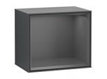 Villeroy und Boch Finion Regalmodul F580GKHG 41,8x35,6x27cm, Regal Antracite Matt, Midnight Blue Matt Lacquer