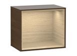 Villeroy und Boch Finion Regalmodul F580PCGN 41,8x35,6x27cm, Regal Oak Veneer, Walnut veneer