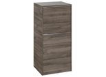 Villeroy und Boch Subway 3.0 Seitenschrank C59400RK 40x86x36,2cm, Schanier links/Griff Aluminium glänzend, stone oak