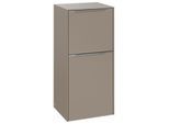Villeroy und Boch Subway 3.0 Seitenschrank C59500VM 40x86x36,2cm, Schanier rechts/Griff Aluminium glänzend, taupe