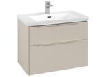 Villeroy und Boch Subway 3.0 Waschtisch-Unterschrank C57402VN 77,2x57,6x47,8cm, ohne LED/Griff monochrom, cashmere grey
