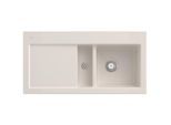 Villeroy und Boch Subway 60 Einbauspüle 671201KR rechts, mit Ablaufgarnitur, 1000 x 510 mm, Handbetätigung, crema CeramicPlus