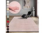 Teppich OTTO HOME "Arabell, Kunstfellteppich, Felloptik, waschbar", rosa (blush), B:80cm H:16mm L:150cm, Polyester, Teppiche, Teppich, flauschig, kuschelig, Anti-Rutsch-Unterseite, Wohnzimmer, Schlafzimmer