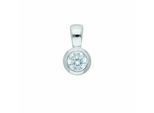 Kettenanhänger ADELIA´S "Anhänger 925 Silber mit Zirkonia – Silberanhänger", silber, Schmuckanhänger, Damen, mit Zirkonia, Silber 925 (Sterlingsilber), Kettenanhänger, Silberanhänger