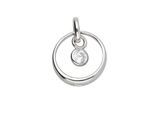 Kettenanhänger ADELIA´S "Anhänger 925 Silber mit Zirkonia – Silberanhänger", silber, Schmuckanhänger, Damen, mit Zirkonia, Silber 925 (Sterlingsilber), Kettenanhänger, Silberanhänger