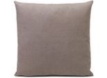 Dekokissen GÖZZE "Darco" Gr. 2, grau (taupe, unifarben), B:50cm L:50cm, Obermaterial: 100% Polyester, Dekokissen_Sitzkissen_Kissenhüllen, Dekokissen