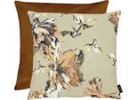 Dekokissen APELT "Magali" Gr. 2, beige (beige, gemustert), B:46cm H:5cm L:46cm, Obermaterial: 100% Polyester, Dekokissen_Sitzkissen_Kissenhüllen, Dekokissen, Wendekissenhülle ohne Füllung