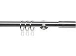 Gardinenstange LIEDECO "CELZYLIN01SG1L" Gr. 4, silber (edelstahlfarben), L:240cm Ø:25mm, Metall, Gardinenstangen, Gardinenstange, 1-läufig im Fixmaß Ø 25 mm